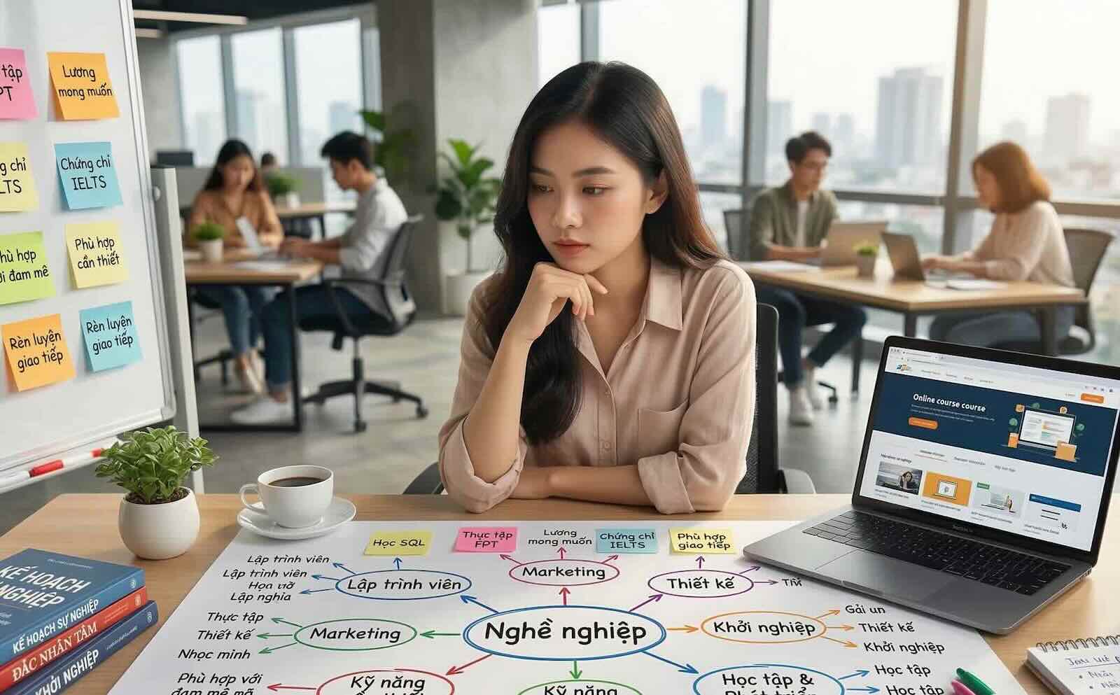 Bạn trẻ lên kế hoạch nghề nghiệp