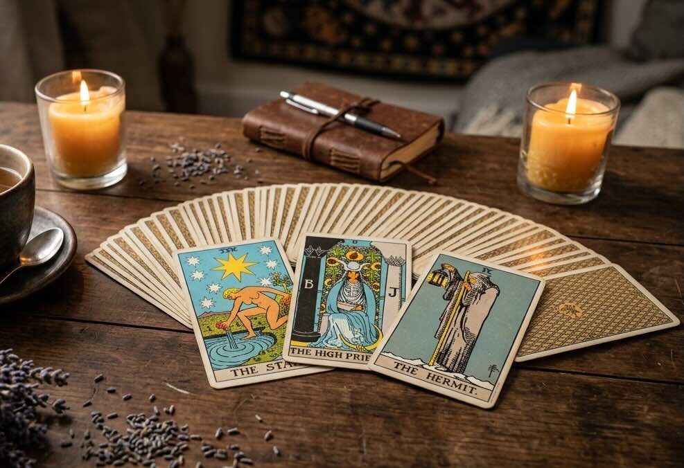 Bộ bài Tarot và không gian học tập