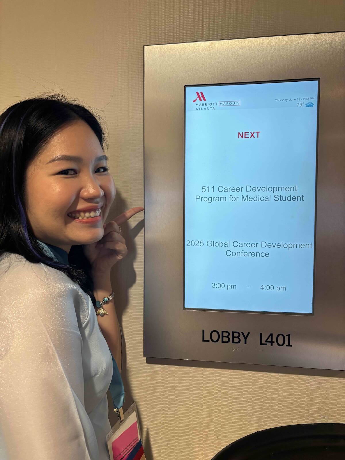 Diệu Hiếu tại hội nghị quốc tế NCDA